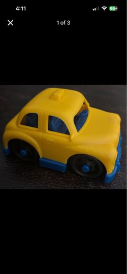 Yellow Toy Taxi Car