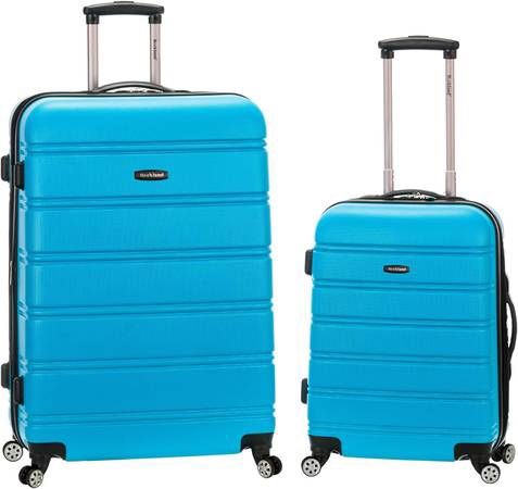 Hardside Expandable Spinner Wheel Luggage, Blue, 2-Piece Set (20/28)