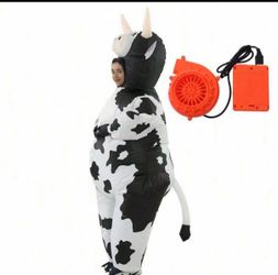 4 inflatable cows used once