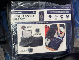 New BROOKSTONE 6pc. Travel Cube Set