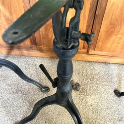 Antique Cast Iron Industrial Drafting Table Base