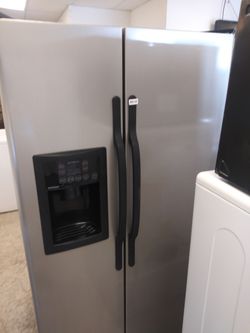 GE stainless side-by-side