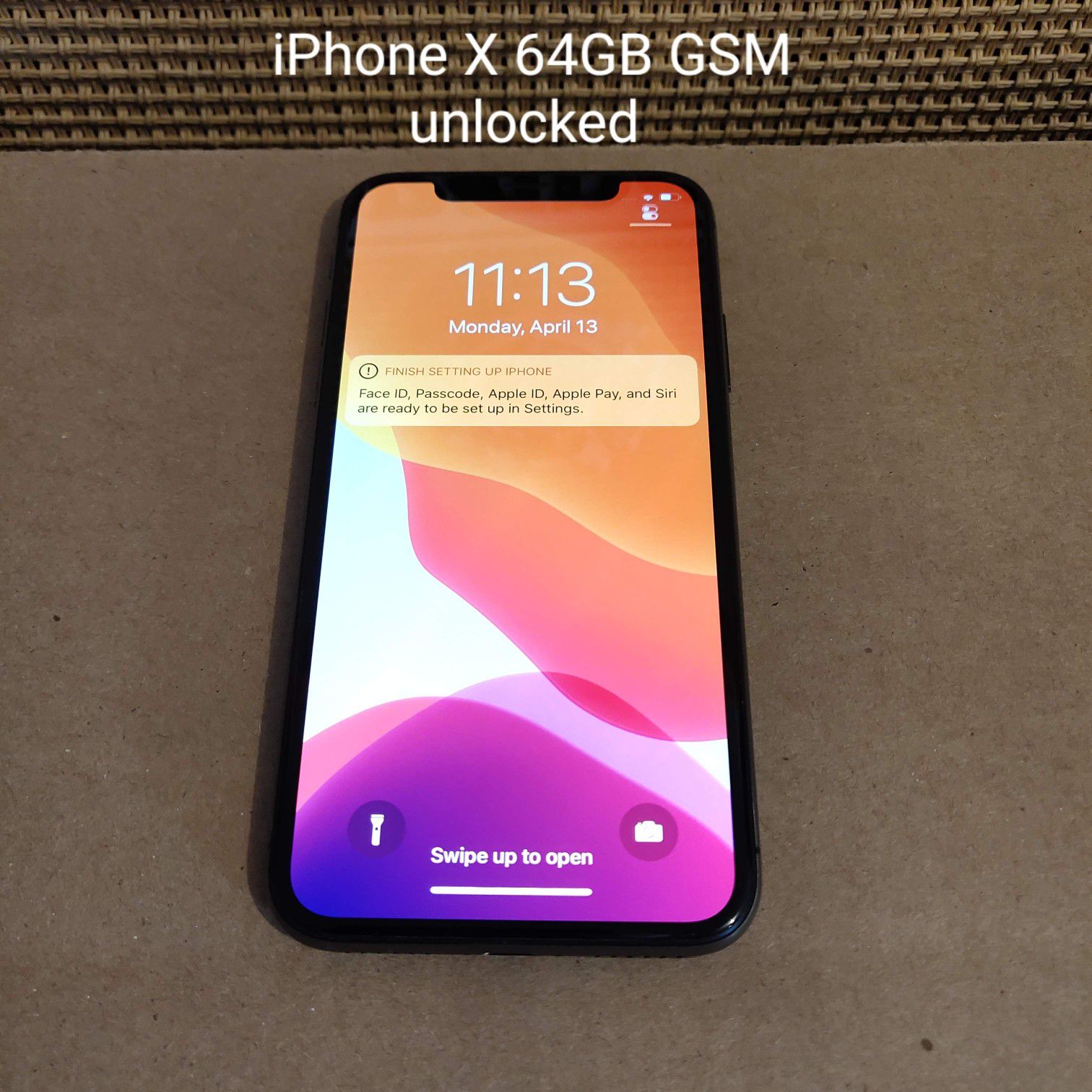 iPhone X 64GB GSM unlocked $649 (will take payments-->)