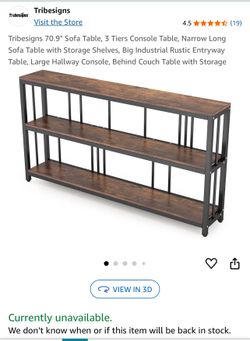 New Rustic Storage Table