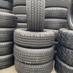 Set of four used tires BFGOODRICH 265/60/18 in good condition 