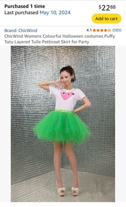 Green Tutu Tulle Skirt