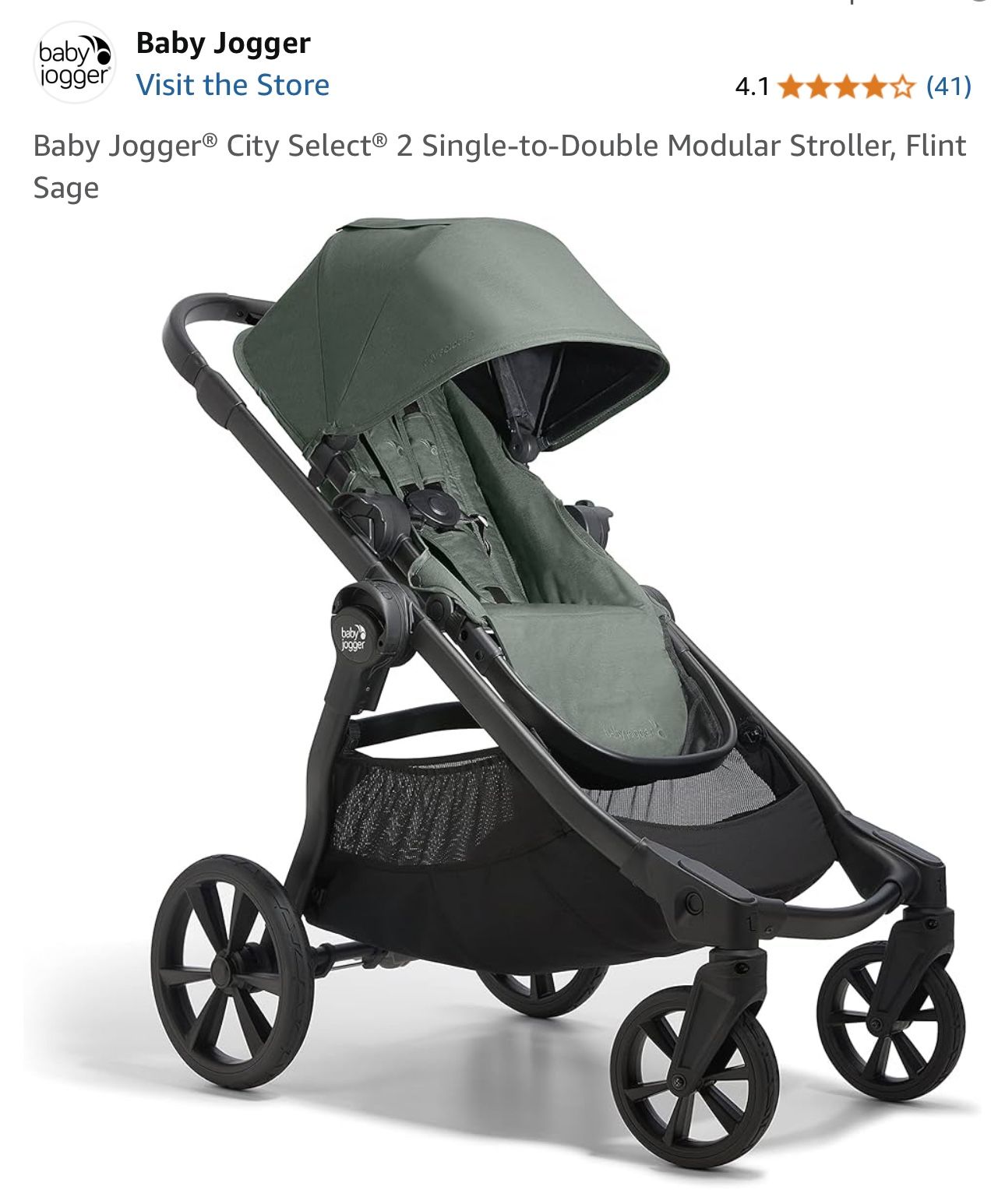New Baby Jogger City Select 2 Stroller