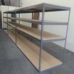 Warehouse Shelving 96 in W x 48 in D Commercial Bulk Storage Racking