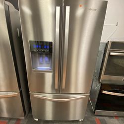 Whirlpool 36” Side-By-Side Refrigerator - Water/Ice | Stainless Steel | Touch Control Panel 