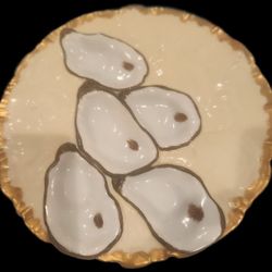 Rare Limoges TurkeyOyster Plate
