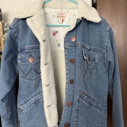 Wrangler *billabong collab denim Sherpa coat