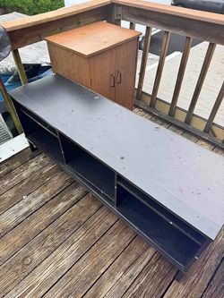 Free black table and brown headboard