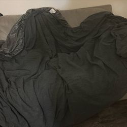 Dark Grey Couch Cover 