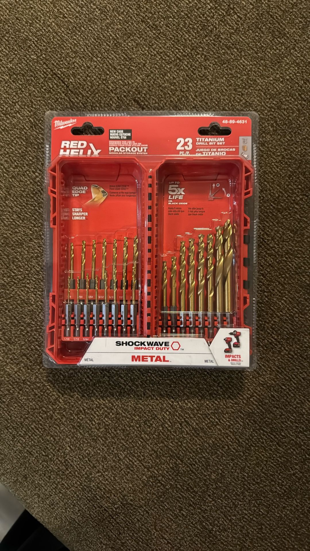 Milwaukee Red Helix Titanium Drill Bits