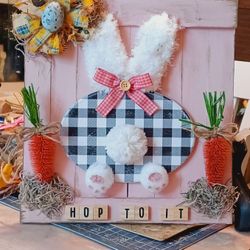 Cute Bunny Sign,  1ft. Tall