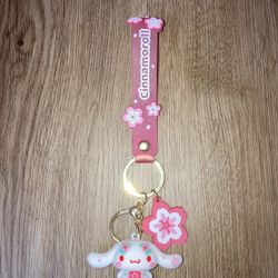 Sanrio Cinnamoroll Cherry Blossom Keychain