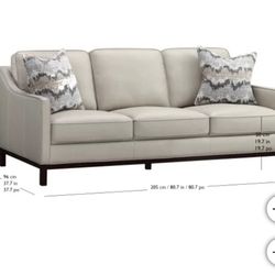 Concise Leather Sofa