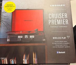 Crosley Cruiser Premier portable turntable vinyl player