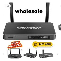 VSEEBOX V3PLUS VSEE BOX ELITE ULTRA SUPER TV BOX NEW ARRIVAL 2025 WHOLESALE DIRECT SUPERBOX SUPER BOX 1 YEAR WARRANTY !!!!