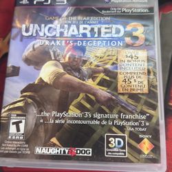 Uncharted 3 With Manual And Cover