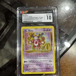 CGC 10 Mr Mime 013/034 Gem Mint