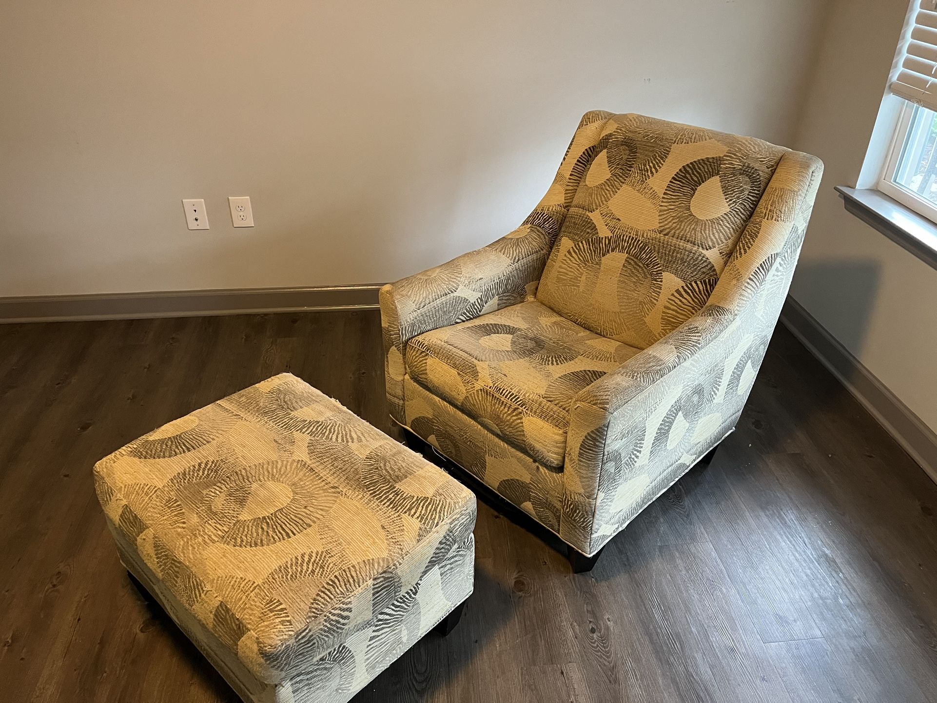 Chair And Ottoman Set