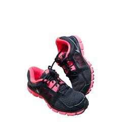 Nike Womens Size 6.5 Shoes ST2 Dual Fusion 454240-003 Athletic Black Pink.