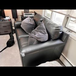 Black Leather Couch
