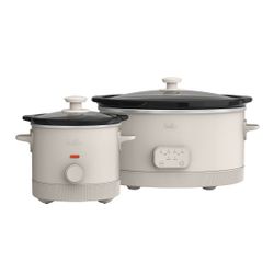 bella 6-quart Programmable Slow Cooker with Additional 2-quart Slow Cooker Set