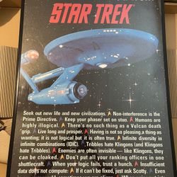 Vintage 1993 STAR TREK poster