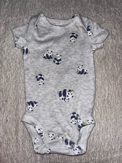 Baby Panda Print Onesie Bodysuit