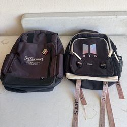 Black Pink And BTS Tour Backpacks (Used)