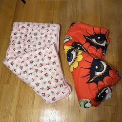 Y2K inspired mod inspired blankets
