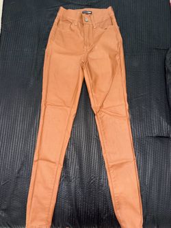NEW brown leather pants size XS
