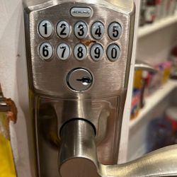 Door Lock Keypad Security Door Knob 