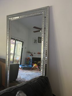 Mosaic Glass Leaner Mirror