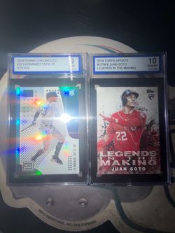 Graded Baseball RC Card Lot – Tatis Jr. & Juan Soto
