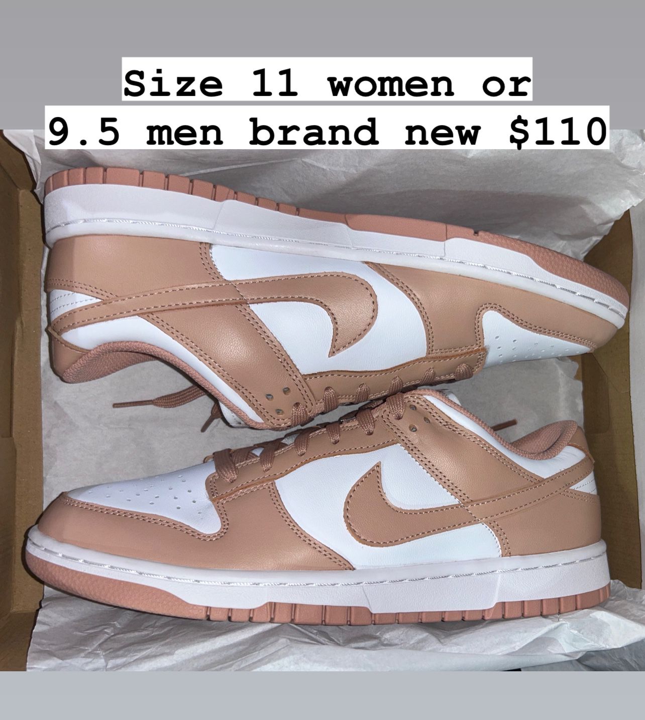 Nike Dunks Size 11 Women Or 9.5 Men Brand New 