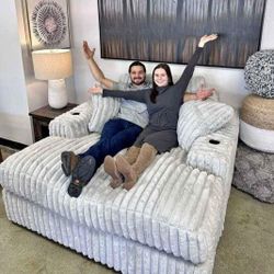 Stupendous Alloy Corduroy Oversized Chaise (Sofa)