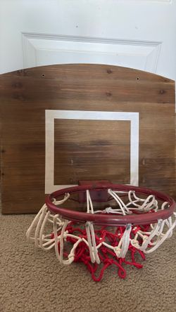 Rustic Hanging basketball hoop