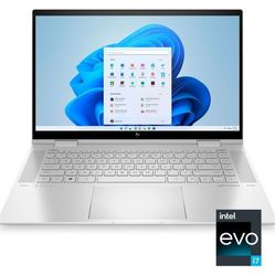 HP - Envy x360 2-in-1 15.6" Touch-Screen Laptop - Intel Evo Platform - Core i7 - 16GB Memory - 512GB SSD - Natural Silver. Open box. Bestbuy certified