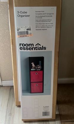 Expresso Brown, 3-Cube Organizer, Room Essentials