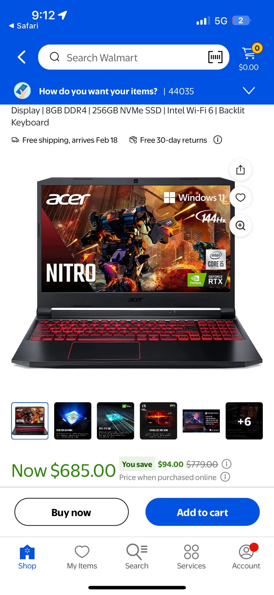 Acer Nitro 5 Gaming Laptop