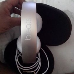 Gold and white studio beats