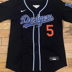 Freeman Black Classic Dodgers Men Jersey