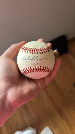 Baseball Signed By Mark Grace