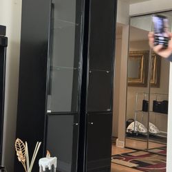 FREE Black Glass Cabinets - 2