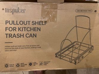 Pullout Trash Can Shelf