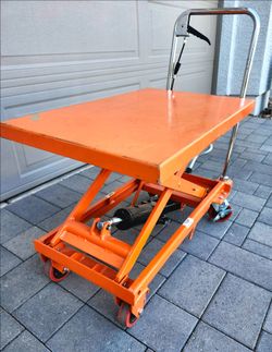 Lift Table Hydraulic Cart 500lbs Capacity