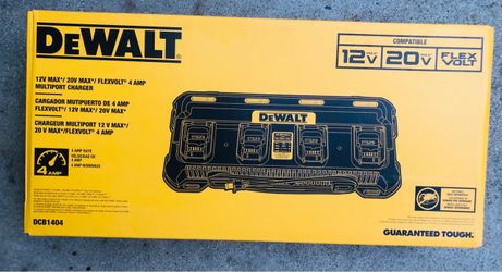 DEWALT 12V/20V/60V MAX 4-Amp 4-Port Lithium-Ion Battery Charger